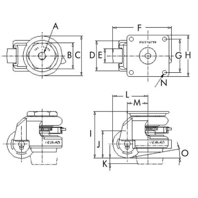 Heberollen FOOT MASTER - Ratschenausführung