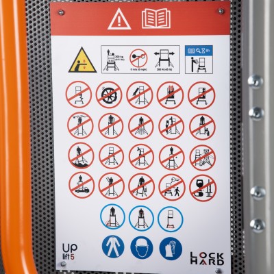 Mobile elektrische Arbeitsbühne UpLift5 120 & 200 HD für den Außenbereich - Bis 5 Meter Arbeitshöhe