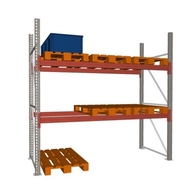 Palettenregal META Grundregal - 3 Lagerebenen - 9 Stellplätze