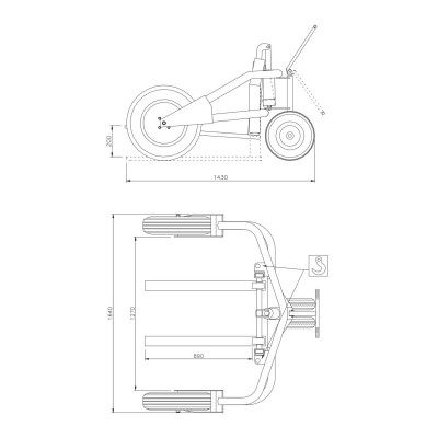 Gelände-Palettenhubwagen H-2
