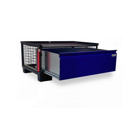 System-Gitterbox mit 1 großen Schublade LCB I - halbhoch