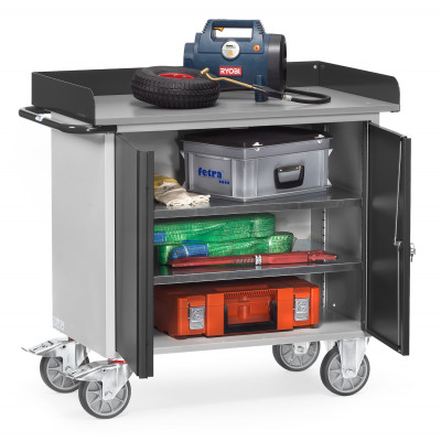 Anwendungsbeispiel Werkstattwagen mit Abrollrand