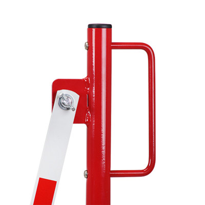 Scherengitter mit Sperrpfosten aus Stahl zum Aufdübeln