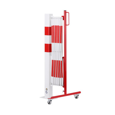 Scherengitter mit Sperrpfosten aus Stahl zum Aufdübeln