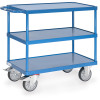 Tischwagen mit 3 Stahlblech-Wannen - Fetra