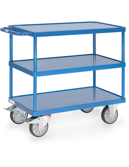 Tischwagen mit 3 Stahlblech-Wannen - Fetra