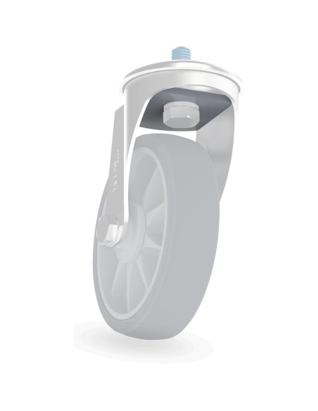 Feststellstrebe für Rückenlochrolle