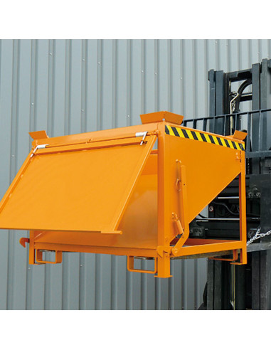 Silobehälter mit großflächiger Schüttklappe - Eichinger