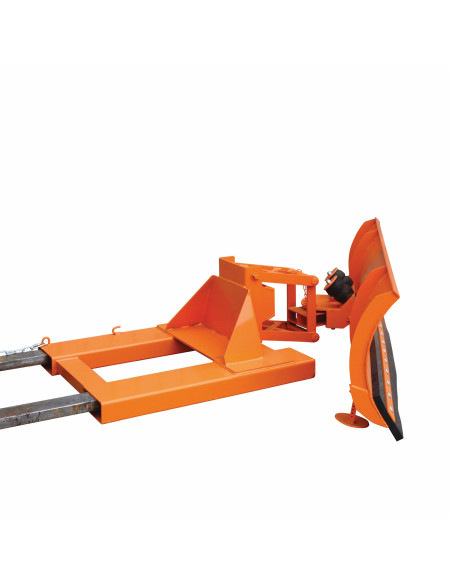 Zuverlässiger Schneepflug für Stapler - Einfahrtaschen unten