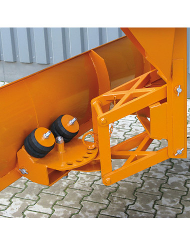 Effizienter Schneepflug für Stapler - Einfahrtaschen oben