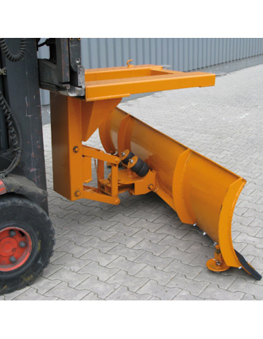 Effizienter Schneepflug für Stapler - Einfahrtaschen oben