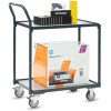 Kompakter Tischwagen Basic mit 2 Böden im Rahmen liegend - Fetra