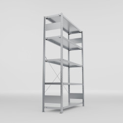 Fachbodenregal Stecksystem CLIP S3, Fachlast 230 kg, verzinkt