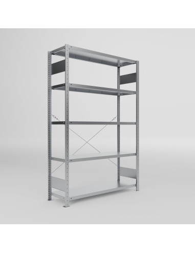 Fachbodenregal Stecksystem CLIP S3, Fachlast 230 kg, pulverbeschichtet