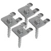 Fußverdübelungsset für Kragarmregal, verzinkt - Meta