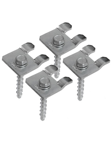 Fußverdübelungsset für Kragarmregal, verzinkt - Meta