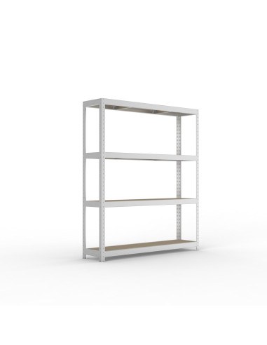 Weitspannregal META Speed Rack - verzinkt - mit Spanplattenböden