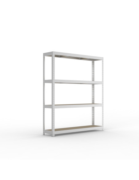 Weitspannregal META Speed Rack - verzinkt - mit Spanplattenböden