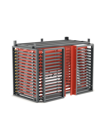 Schubfachregal für Bleche - leicht