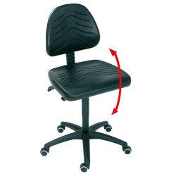 Arbeitsdrehstuhl mit Neigung 12° verstellbar