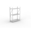 Weitspannregal META Mini Rack - verzinkt - mit Stahlpaneelen