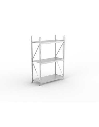 Weitspannregal META Mini Rack - verzinkt - mit Stahlpaneelen