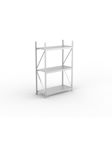 Weitspannregal META Mini Rack - verzinkt - mit Stahlpaneelen