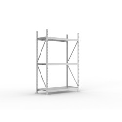 Weitspannregal META Mini Rack - verzinkt - mit Stahlpaneelen 2