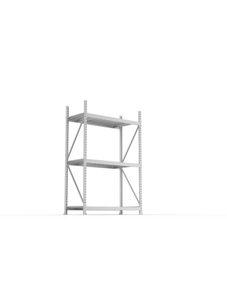 Weitspannregal META Mini Rack - verzinkt - mit Stahlpaneelen