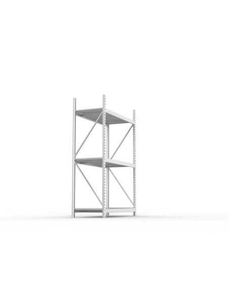 Weitspannregal META Mini Rack - verzinkt - mit Stahlpaneelen