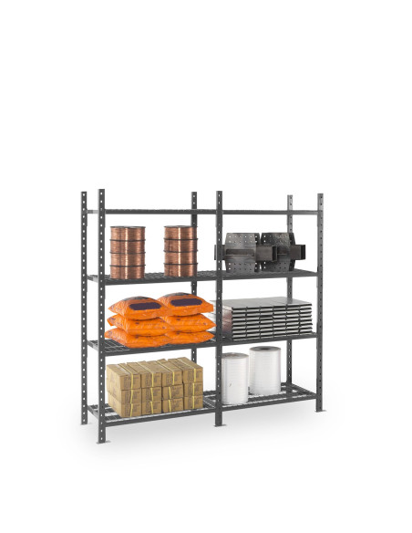 Fachbodenregal Stecksystem Fliplus Sprinkler - mit Gitterböden