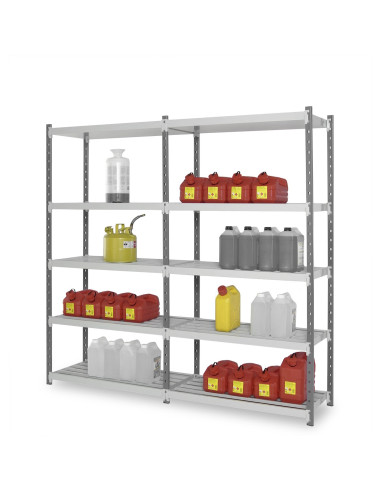 Fachbodenregal Stecksytem Flip Containment - mit Auffangwannen