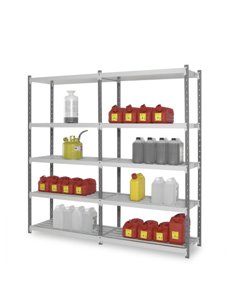 Fachbodenregal Stecksytem Flip Containment - mit Auffangwannen