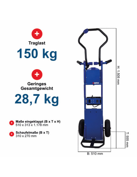 Elektr. Leichtgewichtstreppensteiger Monti Light - Traglast 150 kg