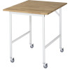 Fahrbarer Arbeitstisch "Serie Jerry" mit Buche 25 mm