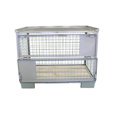 Gitterboxpalette mit Deckel