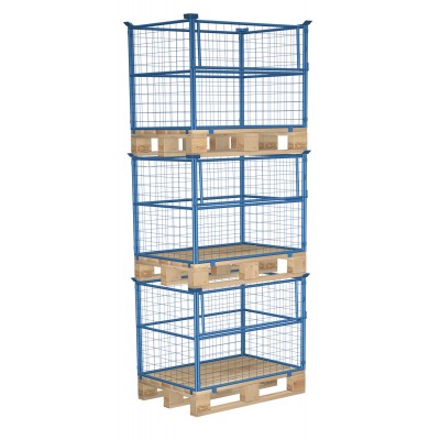 Gitteraufsatzrahmen für Paletten (Typ 64, 4-fach stapelbar)