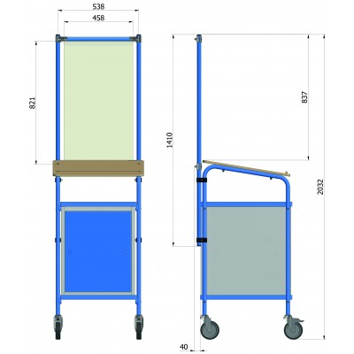 Anbausatz Infektionsschutzrahmen