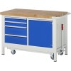 Mobile Werkbank - 4 Schubladen, 1 Flügeltür
