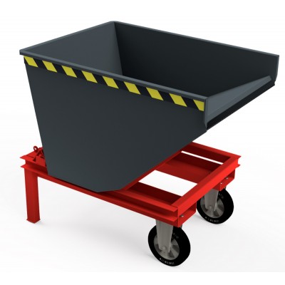 Selbstkipper mit Hebelroller-Aufnahme, Traglast bis 2.500 kg