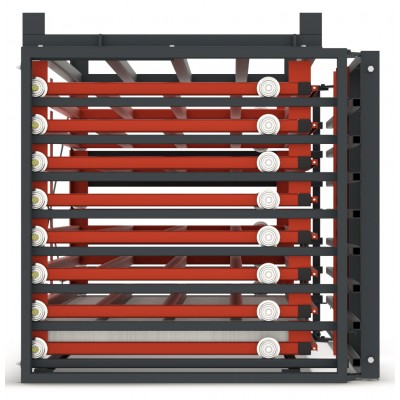Schubfachregal für Bleche - ohne Tiefenauflagen