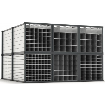 Wabenregal starr - Tiefe 1.000 mm